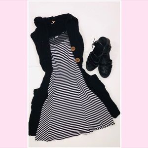 H&M Divided Simple Stripes Skater Dress